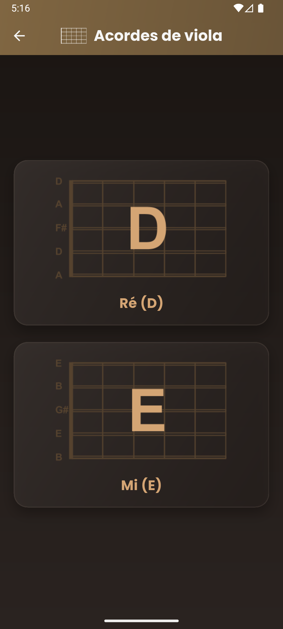 Afinações e acordes